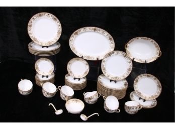 Group Of Noritake Hand Painted Porcelain Dinnerware Set - Incomplete