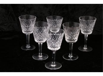 Group Of 6 WATERFORD Crystal Goblets