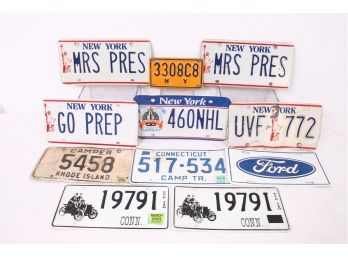 Group Of Various License Plates