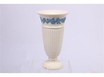 Vintage Wedgewood Queen's Ware Embossed Vase