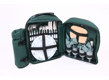 Picnic At Ascot Picnic Backpack With Service For 4 - NEW Old Stock