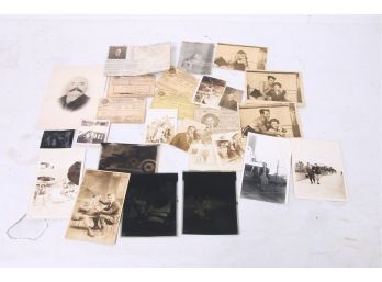 Antique Early 1900's Ephemera Lot - Documents, Pictures Etc
