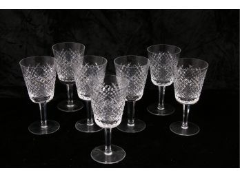 Group Of 7 Waterford Crystal Goblets