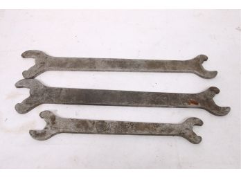 Group Of 3 Antique Wrenches 'mickey' By Edward Miguelon - Patented 1934