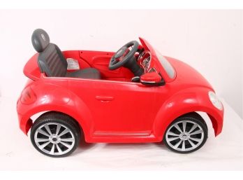 Large VW Beetle Electric Battery Operated Toy Vehicle - Fits 1 Child In The Seat
