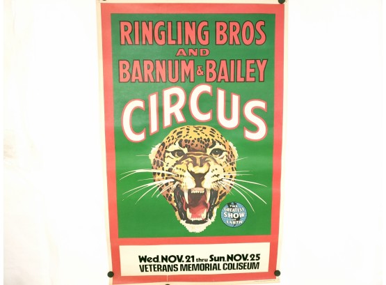 43' X 27' 1969 Ringling Brothers Circus Poster