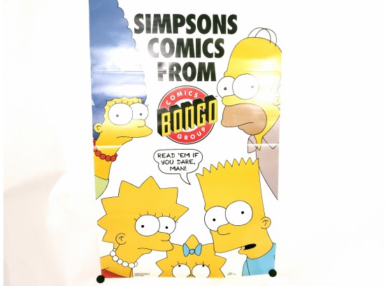 1993 Simpsons Comic Promotional Poster