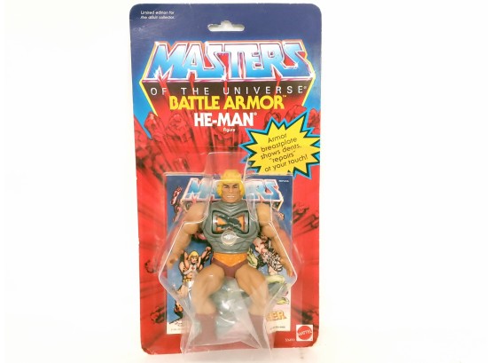 MOTU Battle Armor He Man Figure In Box, 2001