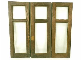Group Of 3 Vintage Windows