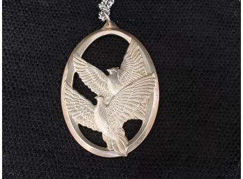 Wallace Sterling Piece On Earth Pendant