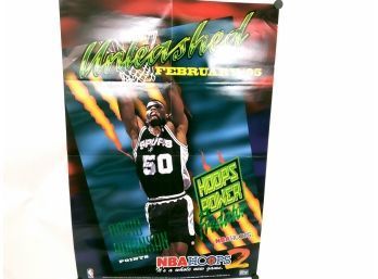 NBA Hoops 1995 Promotional Poster