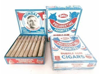 Mondale Fight For Fritz Presidential Political Bubble Gum Cigars