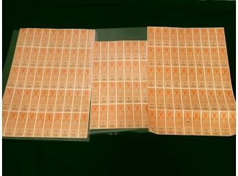 3 Sheets Of Vintage Consumer Price Class Stamps