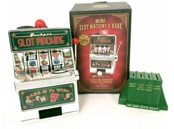 Mini Slot Machine Toy Bank And Book Bank