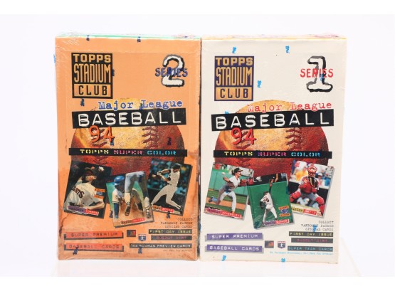 1994 Topps Stadium Club Hobby Boxes - Series 1 And Series 2 - 1ST DAY ISSUE Inserts
