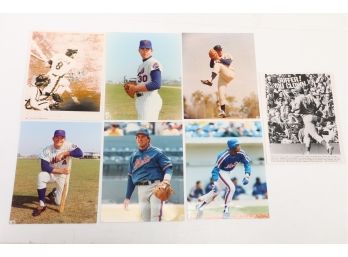 Gary Carter Signed 8x10 Photo Plus Assorted Other Mets Photos