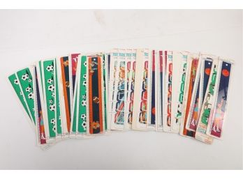 Lot Of 40-50 Assorted Sports Related Rulers - Vintage Stock