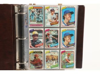 1980-1983 Topps Baseball Card Binder Loaded With Nrmt Stars - Carlton, Stargell And More.