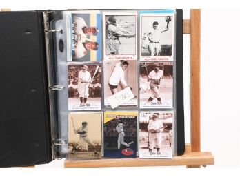 Small Binder With Hall Of Fame Stars Cards - Good Content.