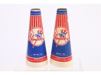 Lot Of 2 - New York Yankees Vintage Pop Corn Containers.