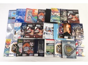 Very Large Assortment Of 1990's, 2000's New York Yankees Yearbooks - $300-$500 In Cover Price