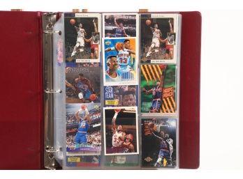 Basketball And Hockey Binder - 100-150 Cards - Wayne Gretzky, Patrick Ewing And More.