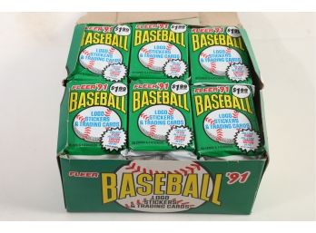 1991 Fleer Baseball Card 'fat Pack' Or Jumbo Pack Box