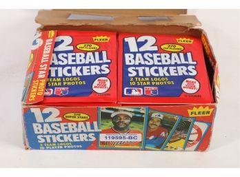 1983 Fleer Baseball Sticker Hobby Box - 36 Ct Packs - Great Vintage Box