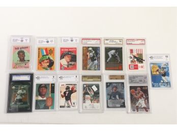 Lot Of 13 - Baseball Card Graded Cards - Great Misc Lot