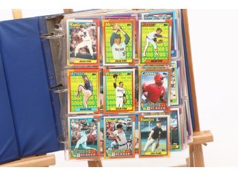 1990 Topps Baseball Card Complete Set In Binder - MINT