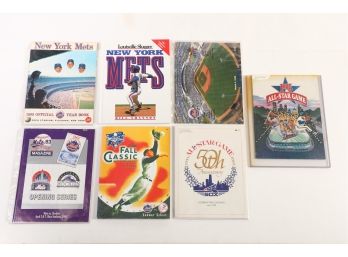 Lot Of 7 - Assorted Magazines - 1969 Mets Yearbook Reprint And Other Premiums