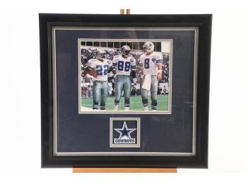 Triple Cowboys - Troy Aikman, Emmitt Smith, Michael Irvin Framed Photo