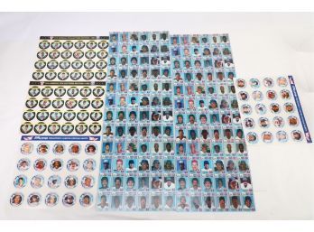 Large Grouping Of Uncut Baseball Card Sheets - Superstars Of The 80's And 90s