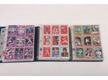 3 Baseball Card Albums - 87 Topps, 88 Topps, 88 Score - All In Plastic Pages - LOTS! Of Card