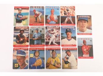 14 - (5)1985 & (9)1986 Topps 3D Baseball Cards