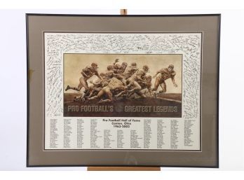 1963-2002 Pro Footballs Greatest Legends Framed Print