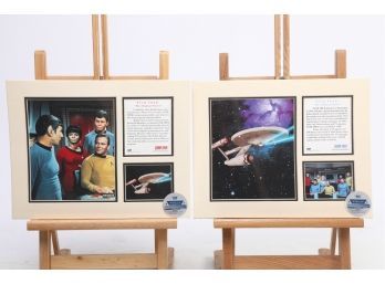 Lot Of 2 - Star Trek Photo Display 8x10's