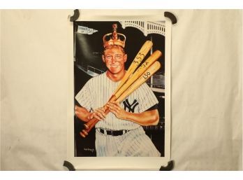 Lot Of 10 - Mickey Mantle  Posters - Signed By The Artist - 11x14's