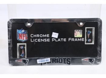 Patriots Licensed Plate Frame - Brand New In Wrapper