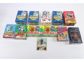 Large Baseball Card Wax Box Collection - 11 Different Baseball Card Box - Nice Assortment