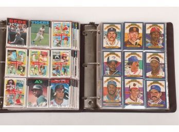 2 Albums Of Baseball Cards (1) 1986 Topps (1)1986 Donruss
