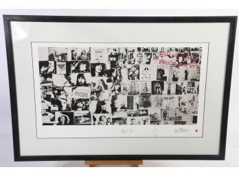 Rolling Stones Framed Print - Hand Numbered 18x36 - Facsimile Signatures