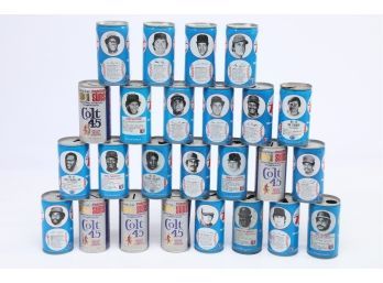 LOT OF 25 - RC Cola Soda Cans - 1970's - With Baseball Players On Side