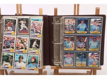 2 Baseball Albums - 86 Fleer & 85 Topps All In Plastic Pages - Stars & Rookies