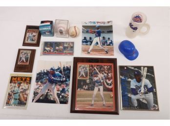 Darryl Strawberry Lot - Photos, Cards, Baseballs, Plaques, & Souvenirs