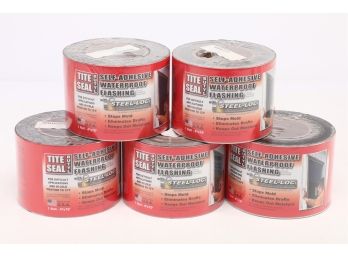 5 Rolls - Tite Seal Butyl - Self Adhesive Waterproof Flashing - Each Roll 4' X 75 Feet