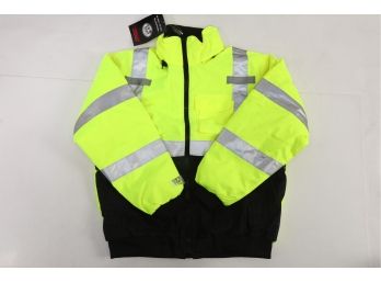 Tingley Class 3 Safety Bomber Jacket, Water, Wind Proof And High Visibility New Size L