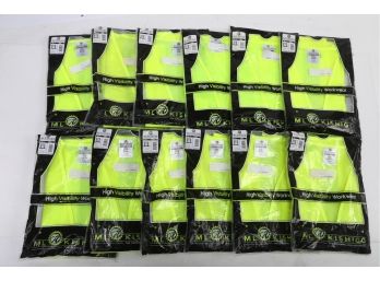 12-  ML Kishigo High Visibility Safety Vests - Medium