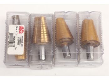 4 - Alfa Tools -- Cone Drill Tin Coated Size G-1/2' - New In Original Packaging