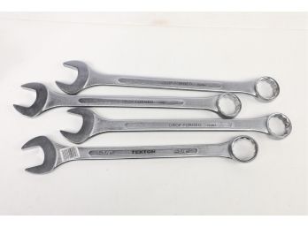 4 -  1 3/4' Tekton Drop Forged Open End And Boxed Wrenches